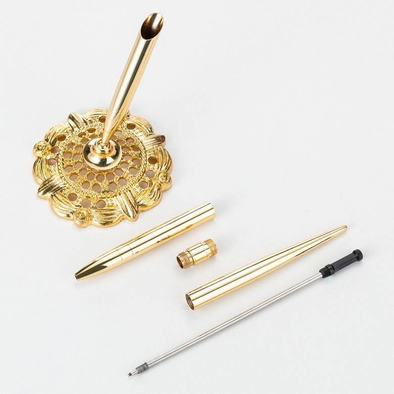 pen dengan pen mewah emas reka bentuk mewah