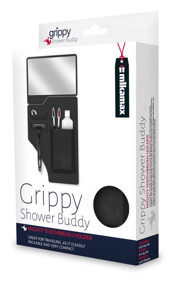 pemegang bilik mandi untuk barangan kebersihan grippy shower buddy