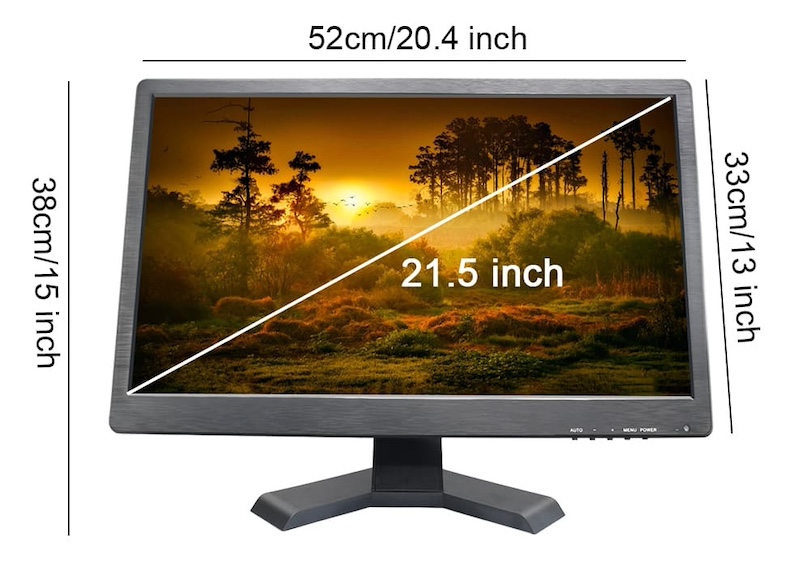 Monitor LED LCD vesa 21 inci untuk kamera dengan bnc