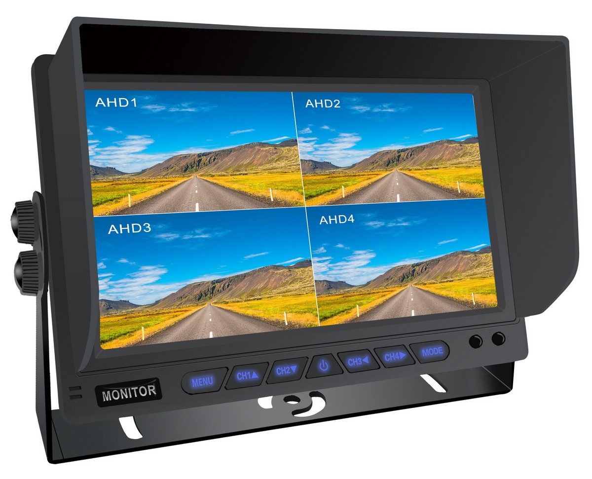 Monitor kereta 8 saluran dengan rakaman video