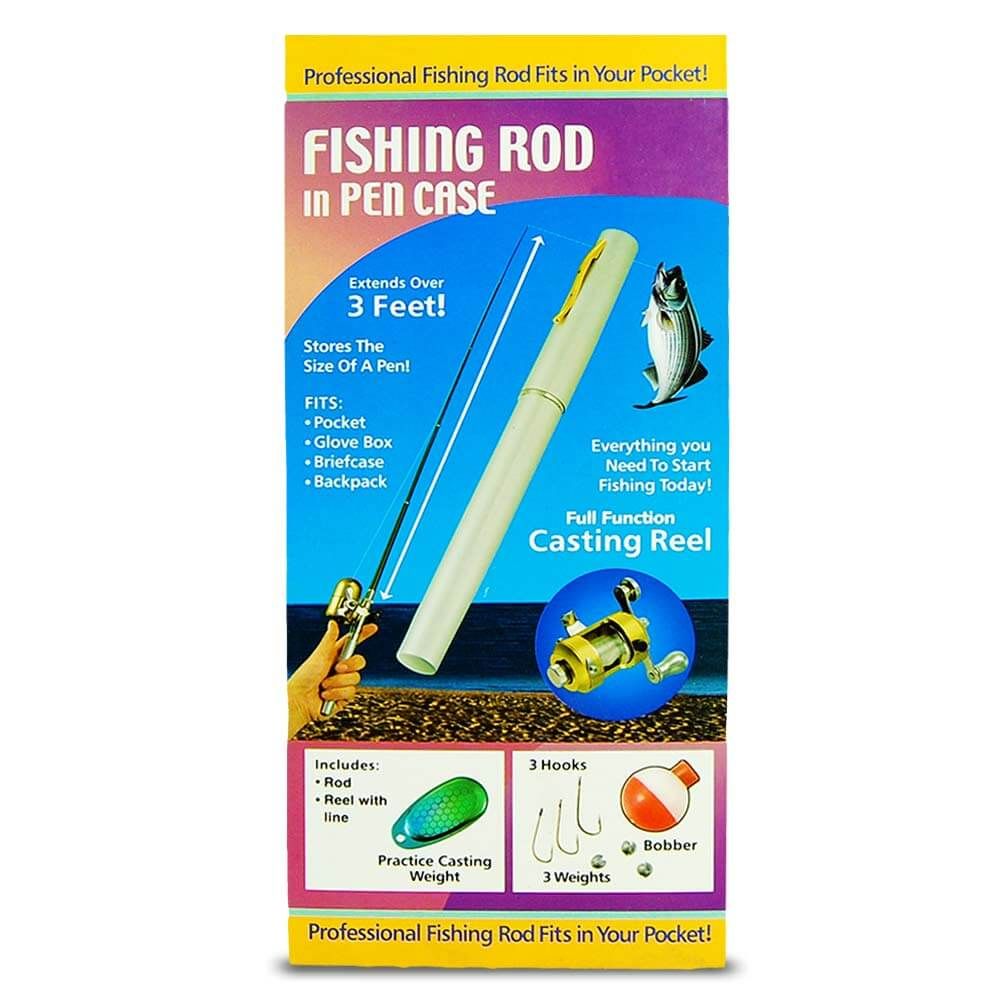 Pancing mini pen untuk memancing dengan kekili dalam pen - teleskopik sehingga 1 meter