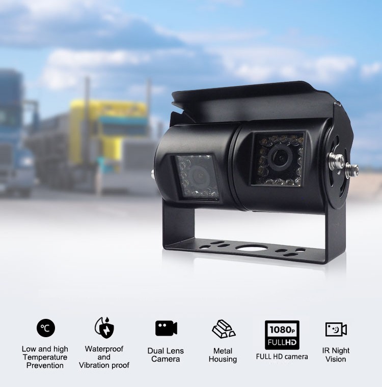 Kamera dwi berkualiti tinggi untuk pengangkutan, kargo atau mesin kerja