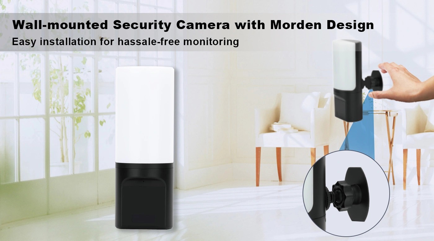 Kamera keselamatan tersembunyi pengintip lampu untuk rumah, apartmen, pejabat anda
