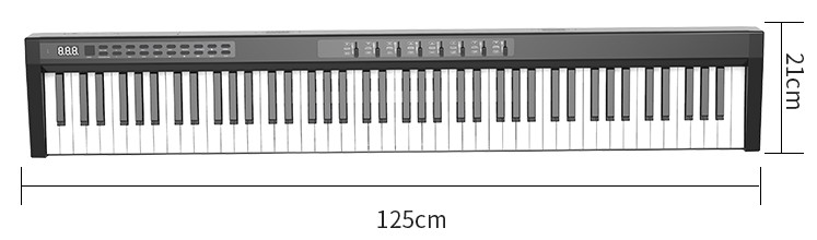 Papan kekunci elektronik (piano) 125cm