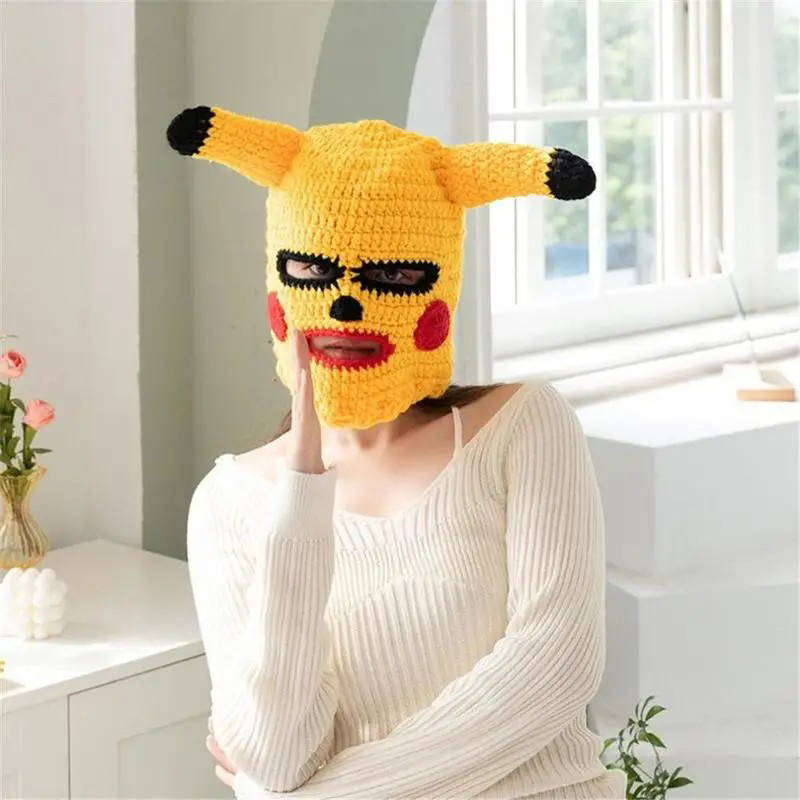 topeng pikachu topeng muka dengan telinga