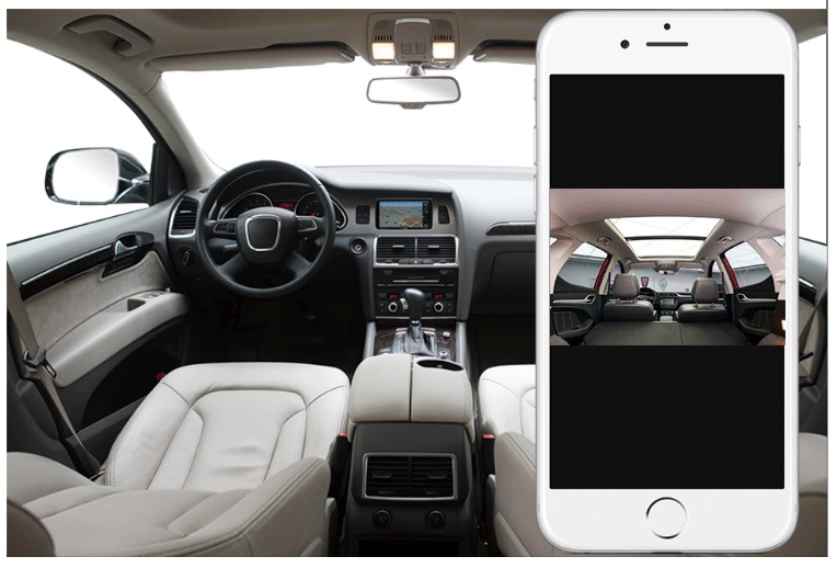 kamera kereta profio x7 paparan langsung pada aplikasi telefon pintar - dash cam