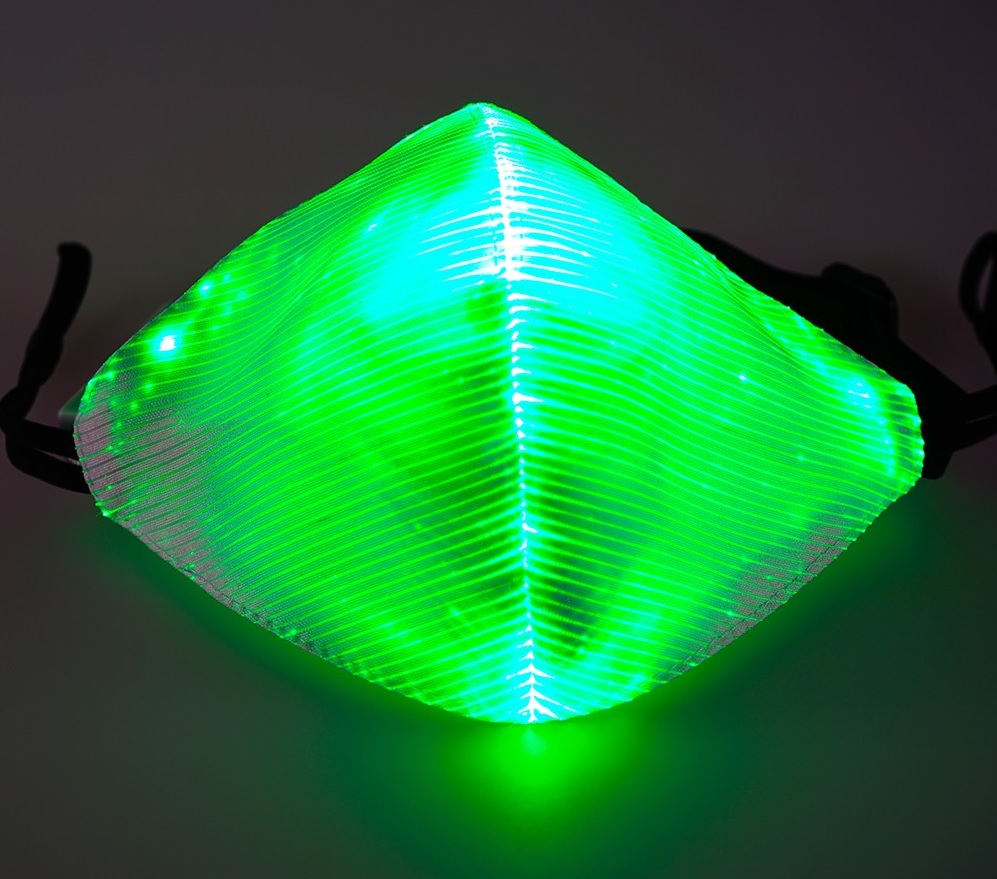 Topeng hijau LED