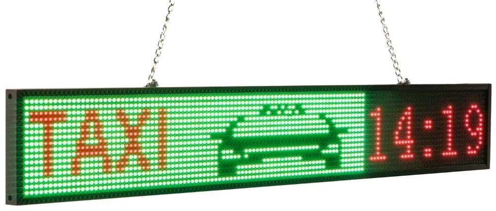 paparan warna panel led kereta untuk teksi
