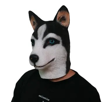 Anjing Husky - Karnival topeng muka kepala