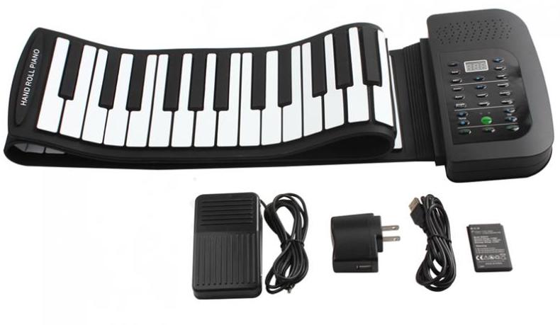 piano bergolek - papan kekunci piano yang diperbuat daripada silikon