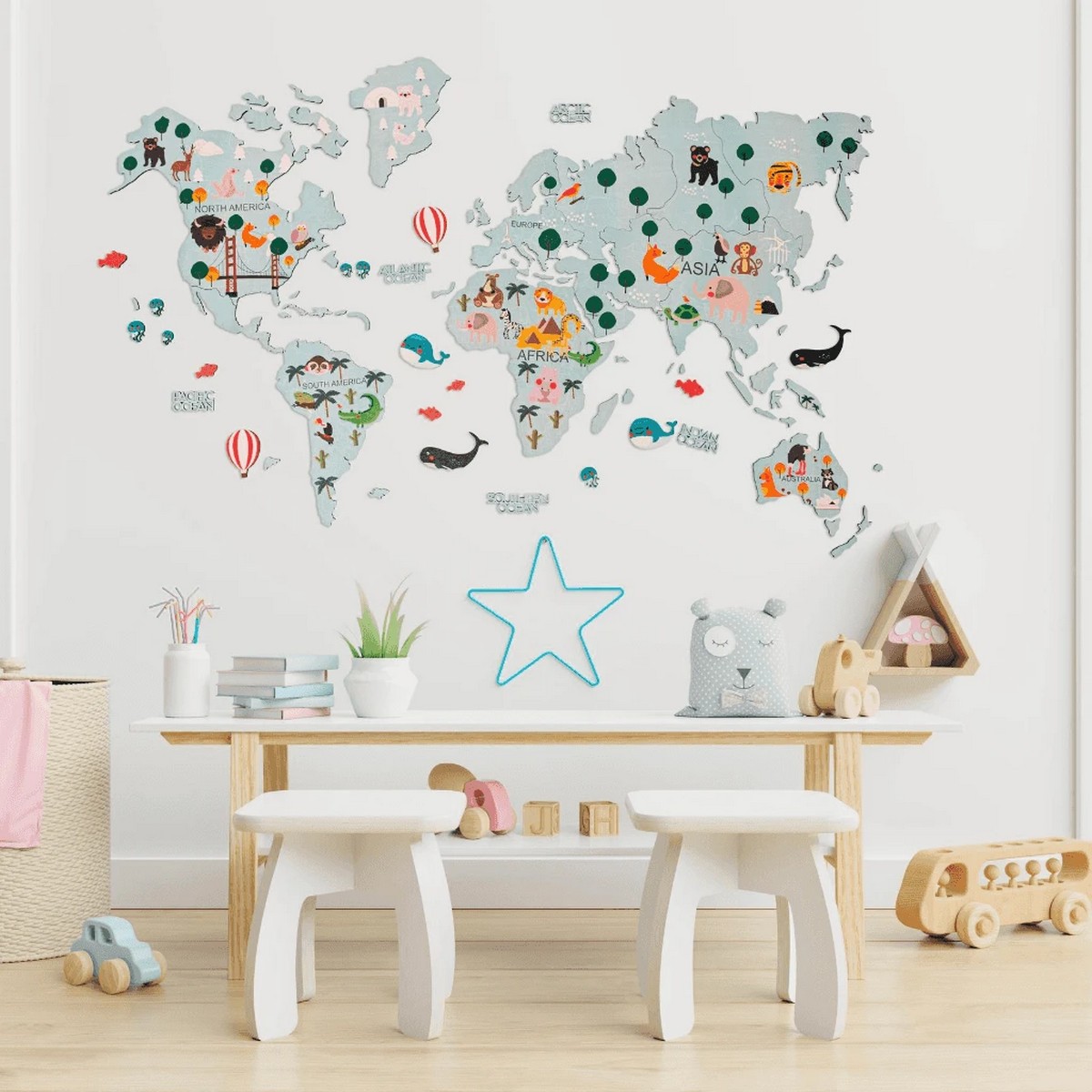 Peta dunia untuk kanak-kanak