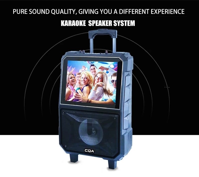 set mesin karaoke untuk kegunaan rumah dengan mikrofon wayarles