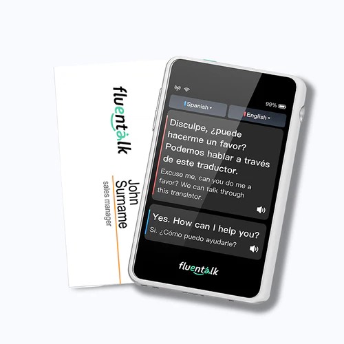 Fluentalk T1 mini - Saiz kad Visa dengan skrin HD 2.8".