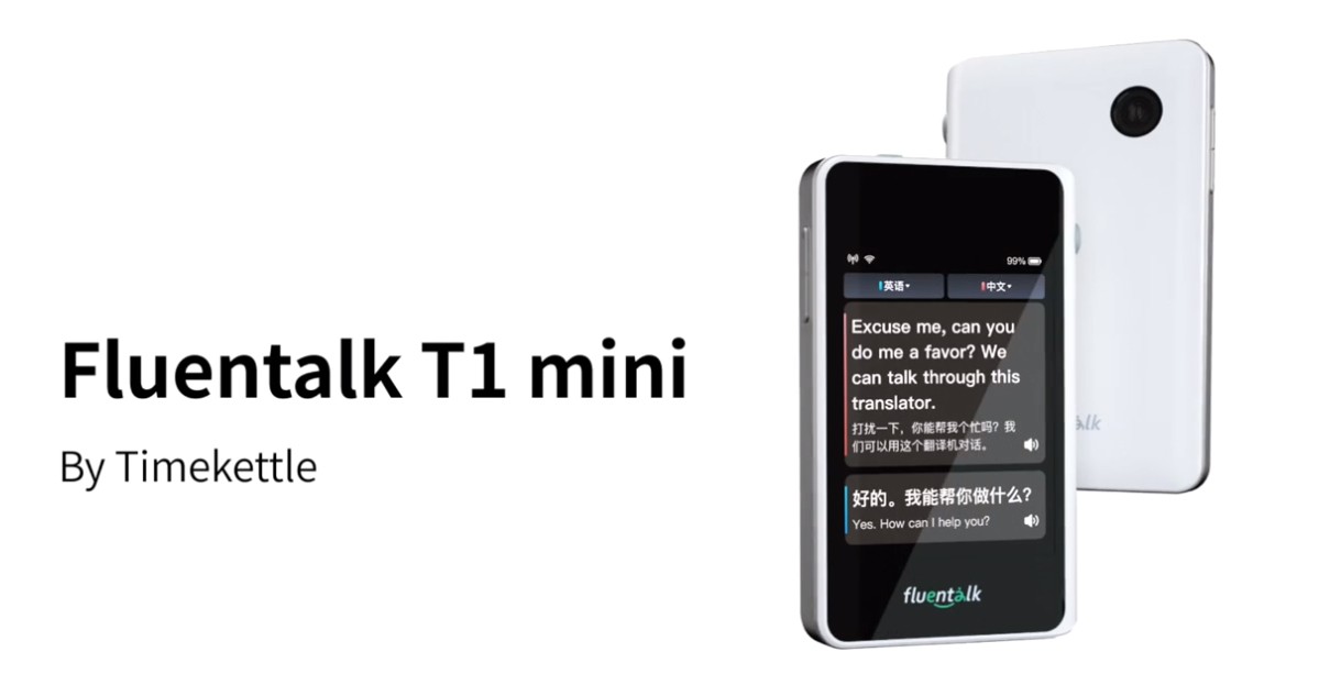Fluentalk T1 mini Timekettle - penterjemah perjalanan mudah alih
