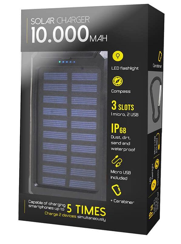 pengecas solar mudah alih 10000 mah telefon bimbit