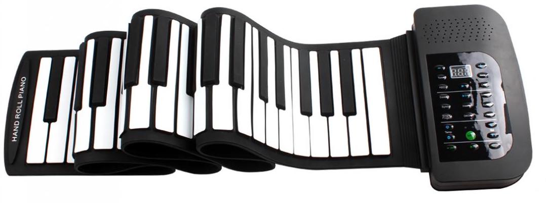 papan kekunci piano mudah alih menggulung piano