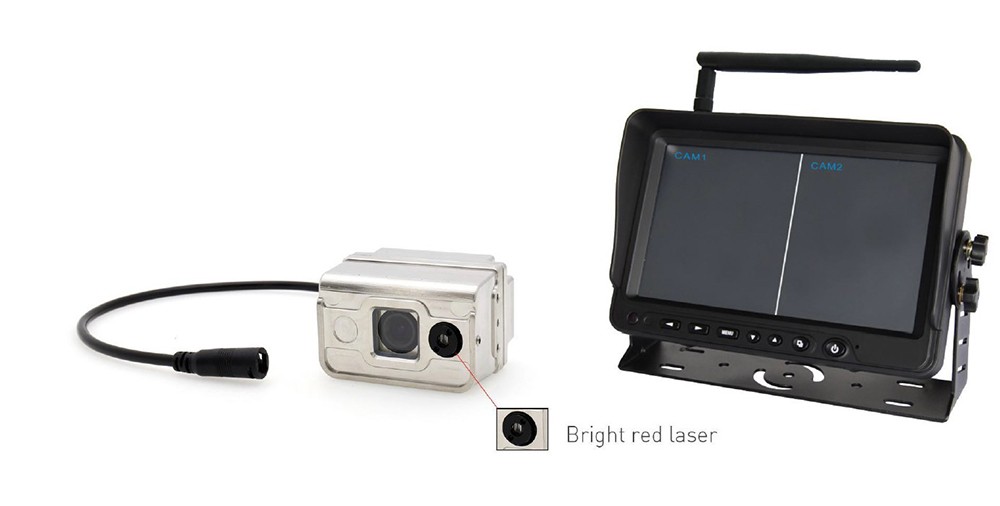 set kamera keselamatan untuk forklift dengan laser