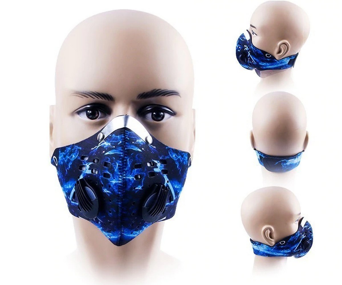 Alat pernafasan topeng muka 3D
