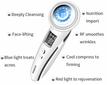 alat untuk peremajaan kulit berdasarkan RF dan Lampu LED