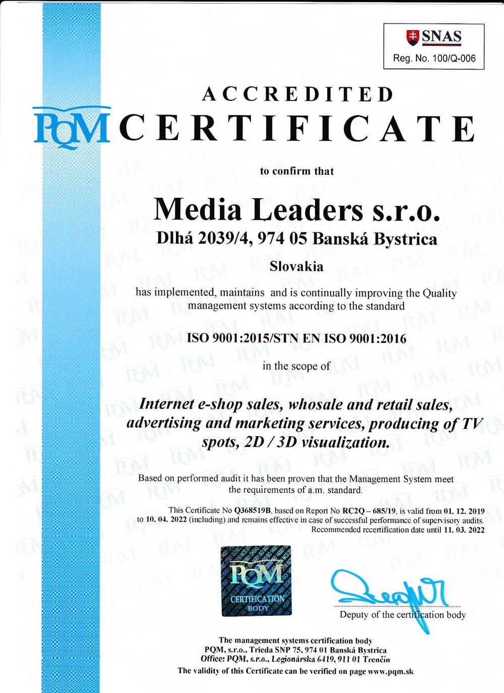 Perakuan ISO media leaders