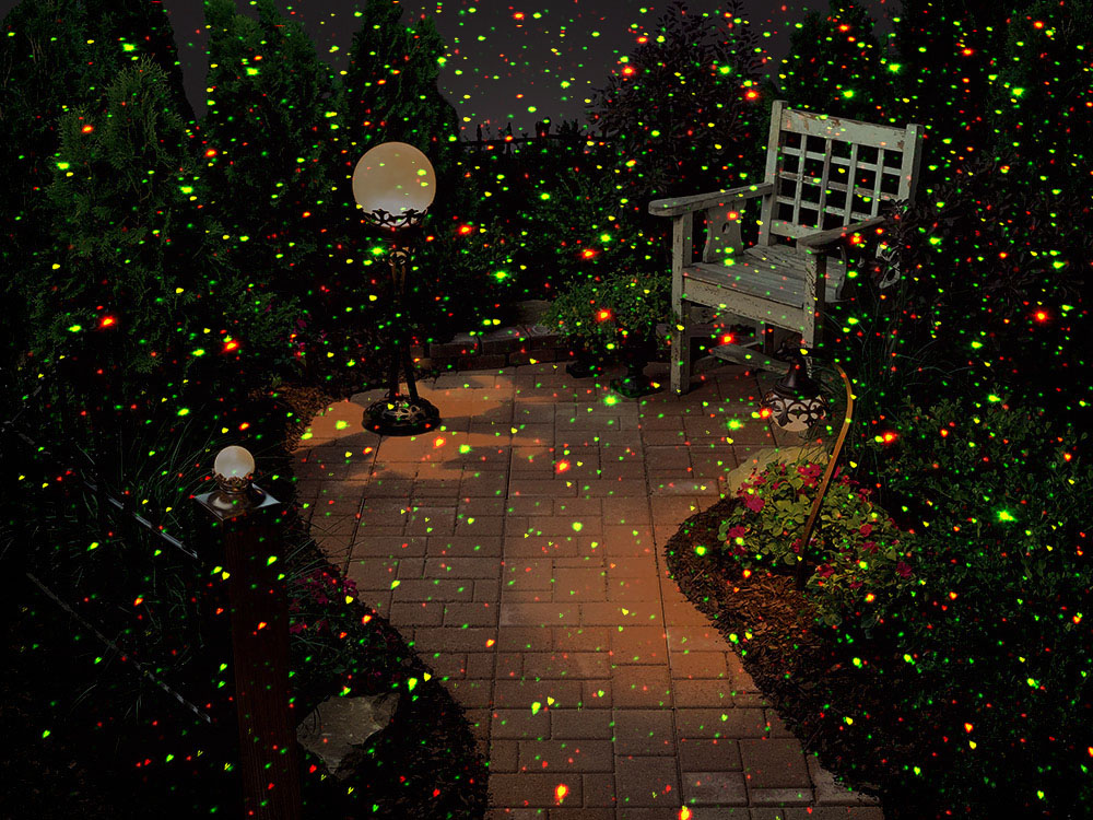 Laser warna projektor Krismas untuk unjuran rumah